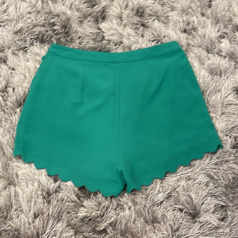 Ruby And Jenna Green Scalloped Shorts - image 2
